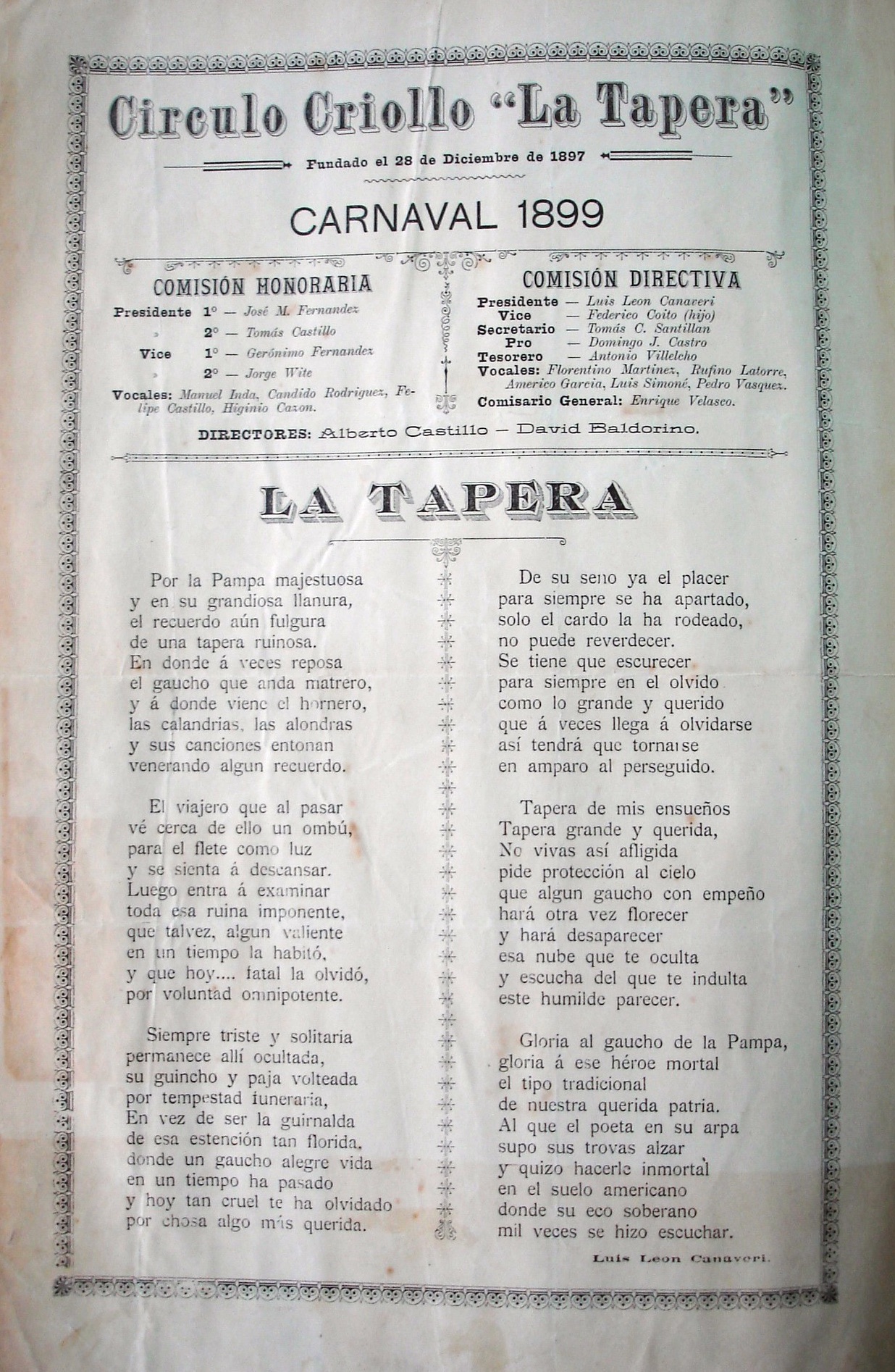 Círculo Criollo La Tapera